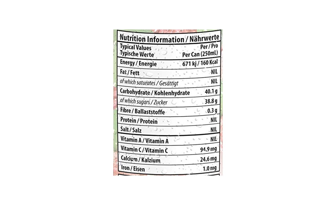 Bvitas Juice Drink Lychee    Can  250 millilitre